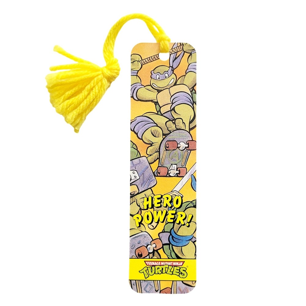 Vintage 90s TMNT Hero Power Bookmark fight Ninja Turtles USA 1990 Antioch H-1430
